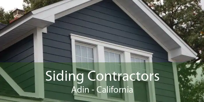 Siding Contractors Adin - California