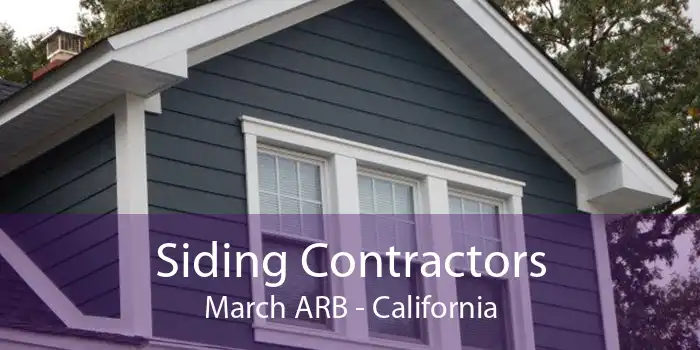 Siding Contractors March ARB - California