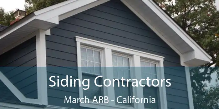 Siding Contractors March ARB - California