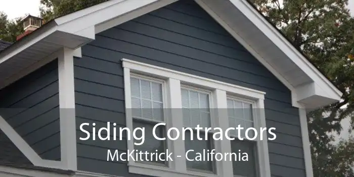 Siding Contractors McKittrick - California