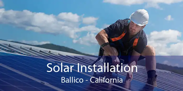 Solar Installation Ballico - California