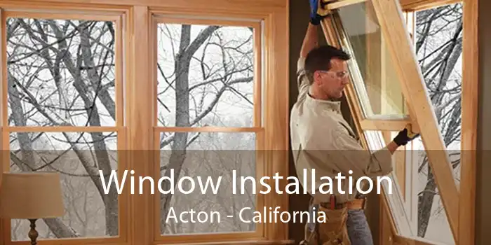 Window Installation Acton - California