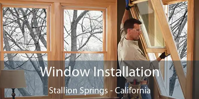 Window Installation Stallion Springs - California